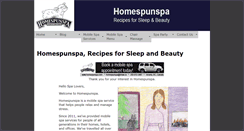 Desktop Screenshot of homespunspa.com